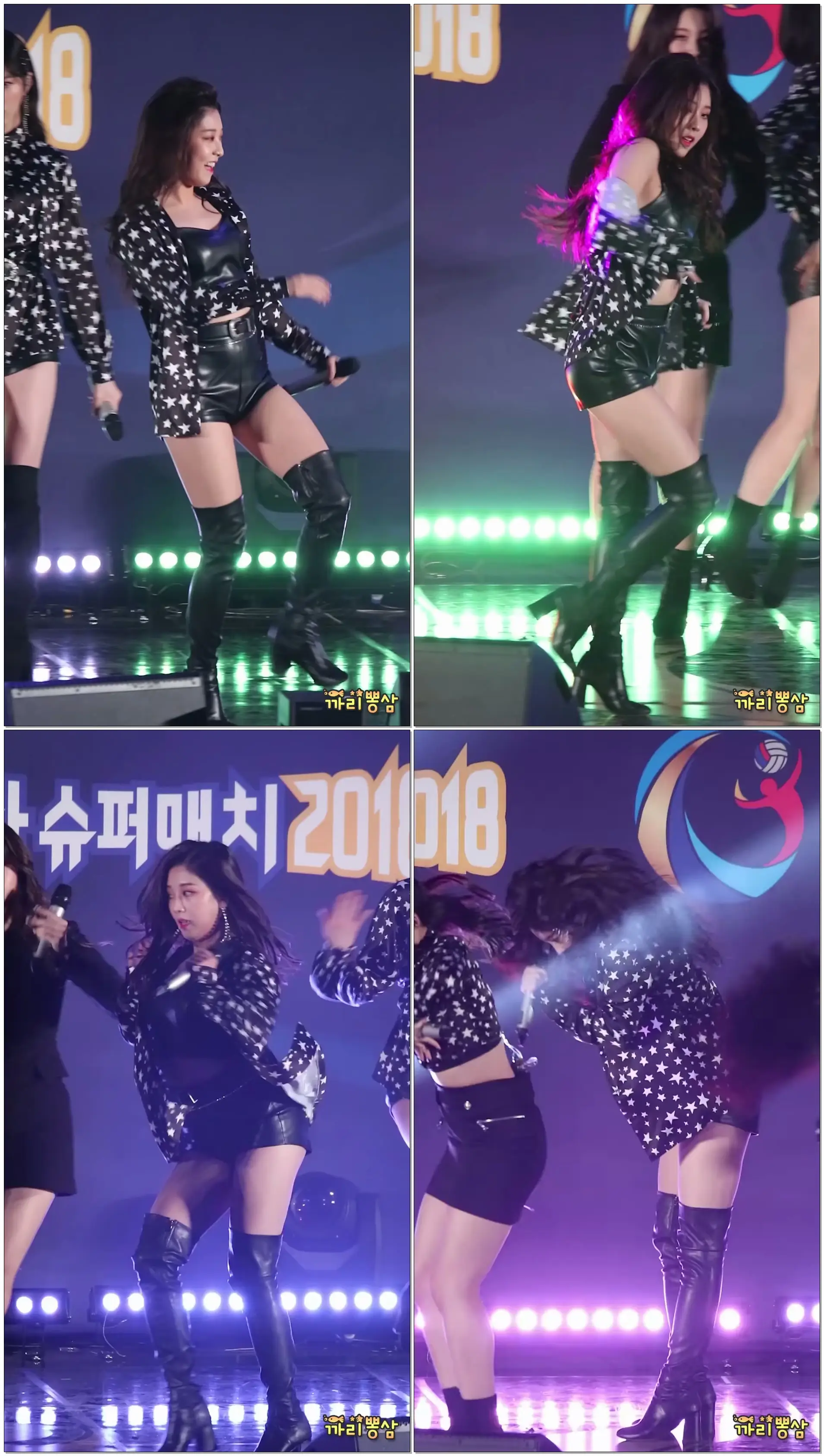 180408 CLC 씨엘씨 (승연) 'BLACK DRESS' 블랙드레스 [직캠/Fancam] @ 여자배구 올스타 슈퍼매치 by 까리뽕삼