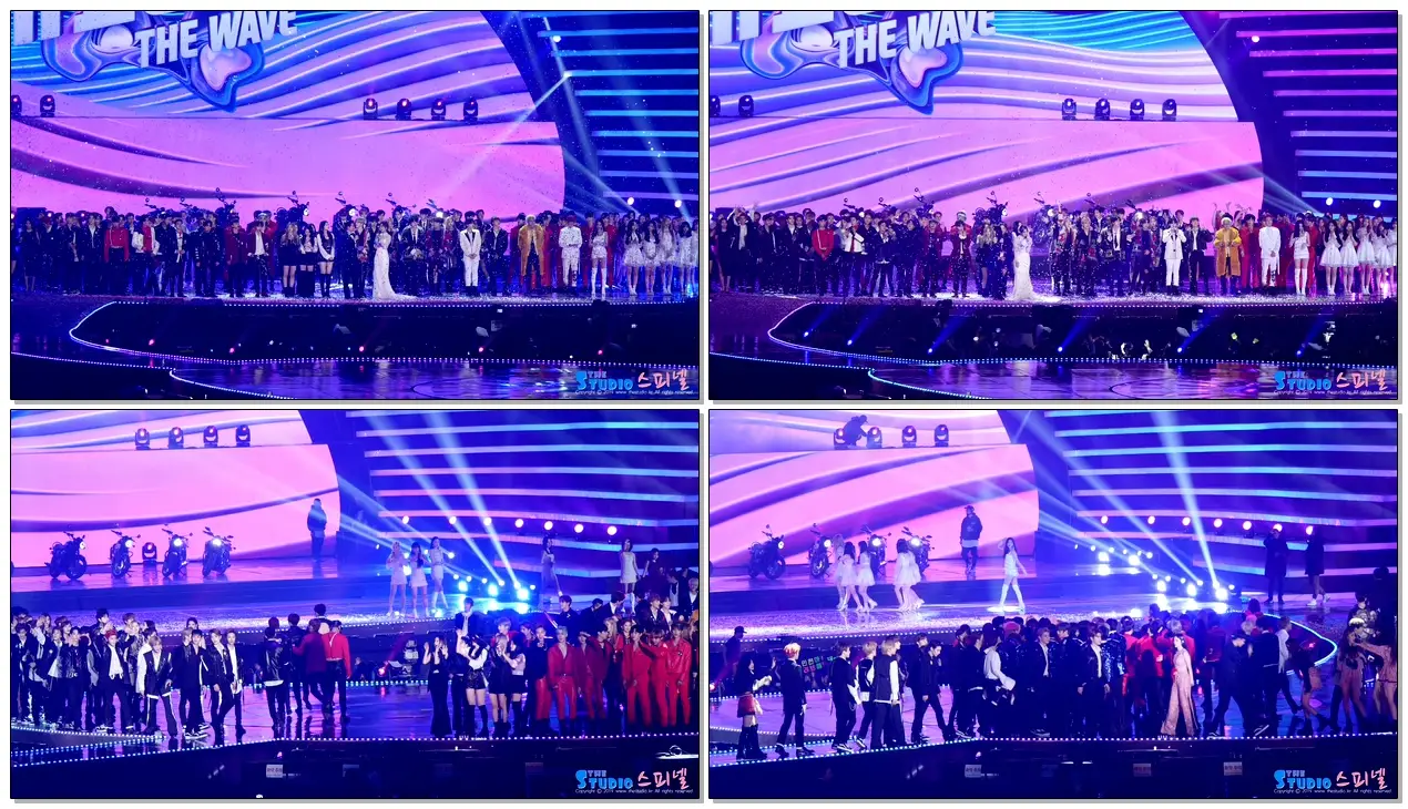 181225 방탄소년단,트와이스,블랙핑크,레드벨벳,엑소,위너,에이핑크 전출연진 엔딩 ENDING 직캠 by Spinel