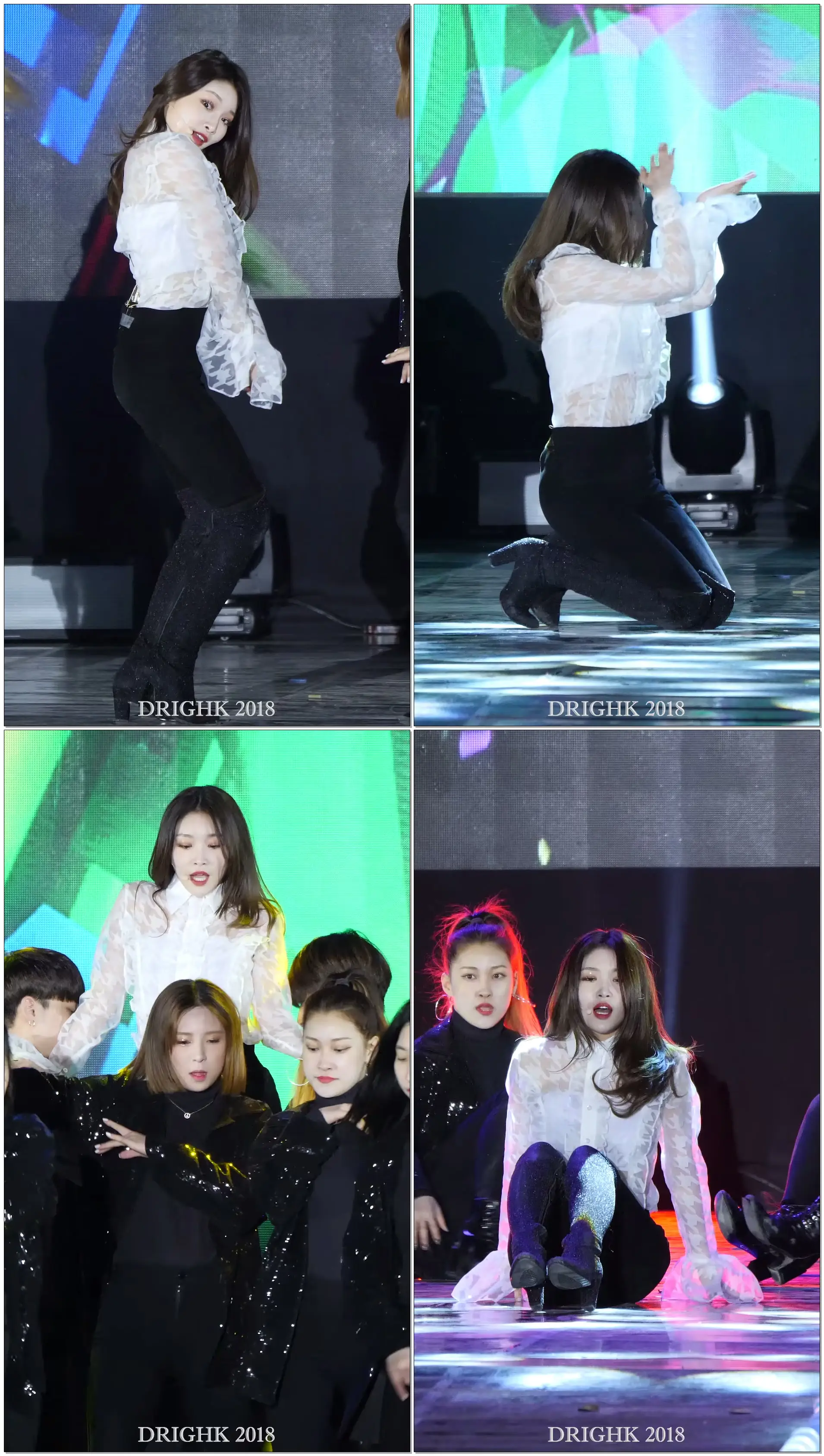 청하 'Roller Coaster' 직캠fancam [180303 평창 동계패럴림픽 성화 합화식]