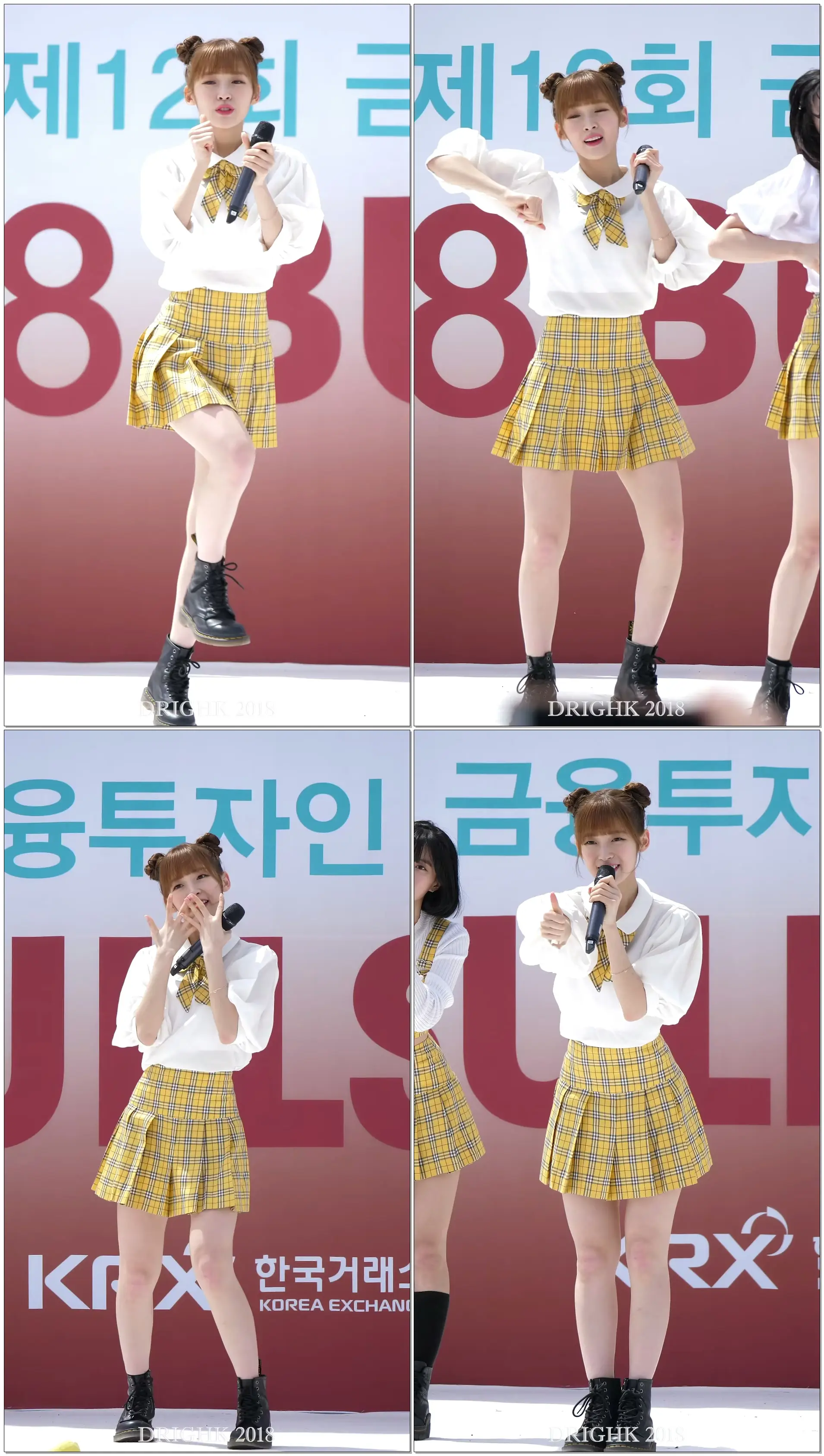 오마이걸 반하나(OHMYGIRL BANHANA) 아린 '바나나 알러지 원숭이' 직캠fancam [180407 불스레이스마라톤]
