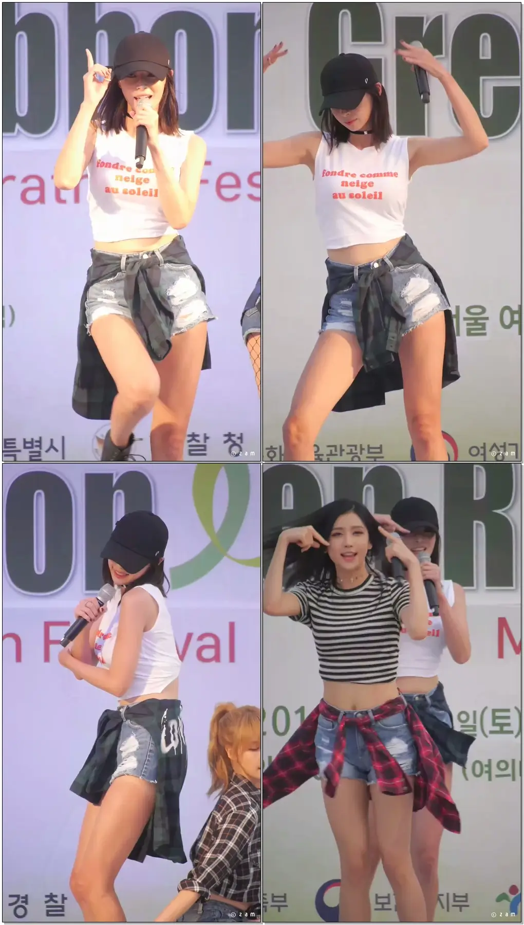 160924 헬로비너스 HelloVenus 나라 - 난 예술이야 I'm ill (그린리본마라톤대회 희망콘서트 여의도한강공원) 직캠 fancam by zam