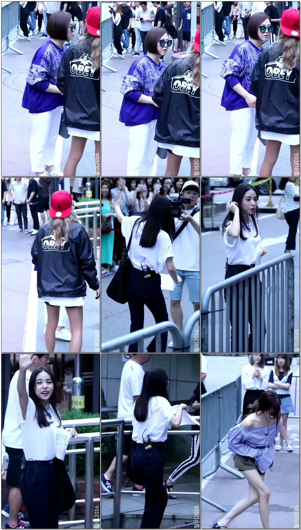 160701 뮤직뱅크 출근길 언니쓰(언니들의슬럼덩크) 김숙+민효린+티파니 BY 철이(직캠/fancam)